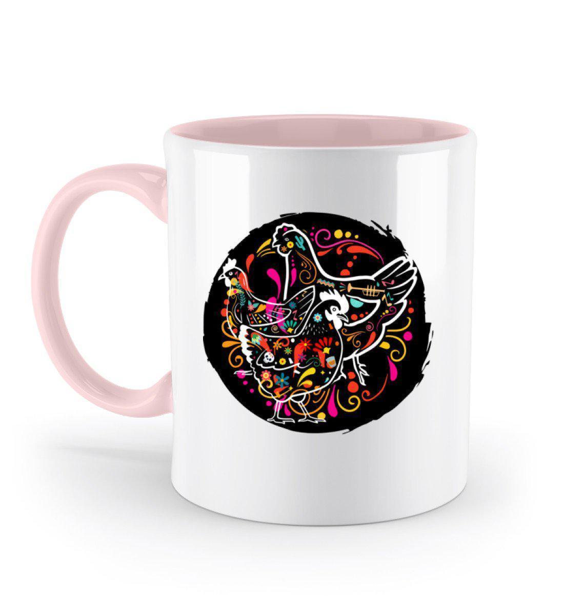 Hühner Colourful · Keramik Tasse zweifarbig-Keramik Tasse Zweifarbig-Powder Pink-330ml-Agrarstarz
