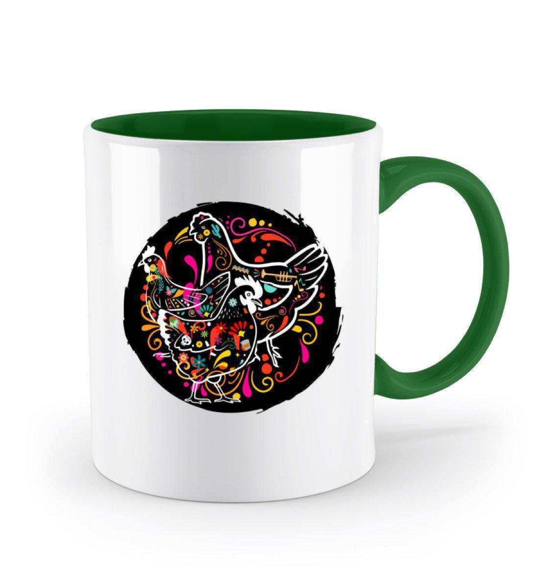 Hühner Colourful · Keramik Tasse zweifarbig-Keramik Tasse Zweifarbig-Agrarstarz