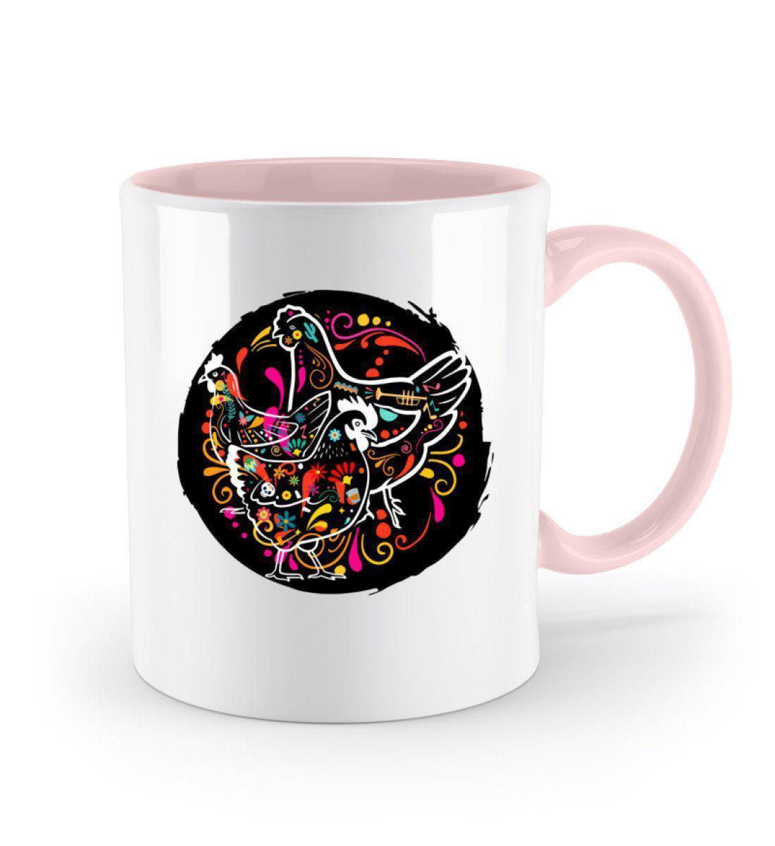 Hühner Colourful · Keramik Tasse zweifarbig-Keramik Tasse Zweifarbig-Agrarstarz
