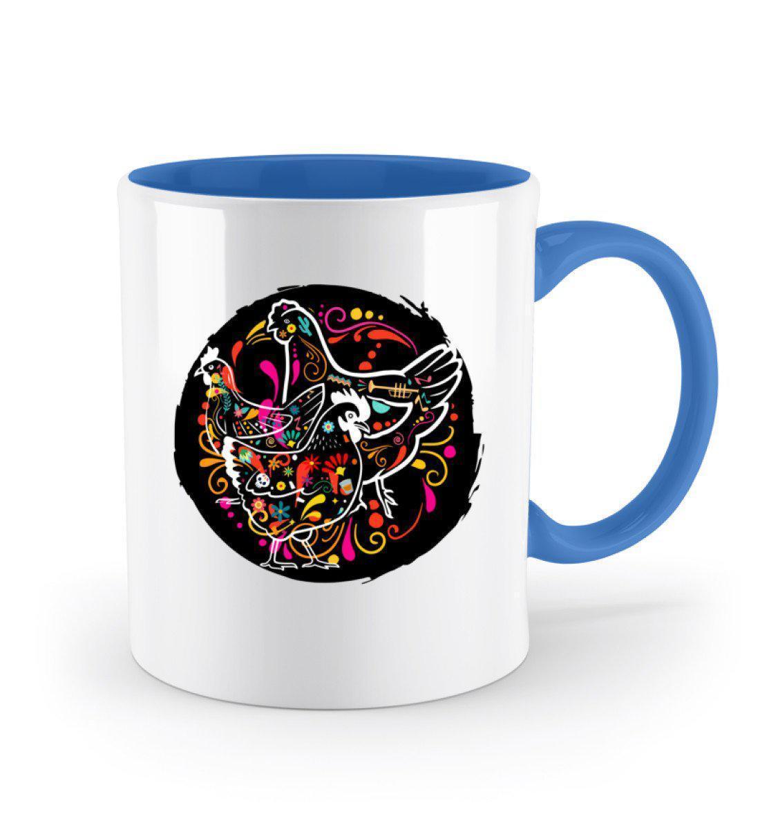 Hühner Colourful · Keramik Tasse zweifarbig-Keramik Tasse Zweifarbig-Agrarstarz