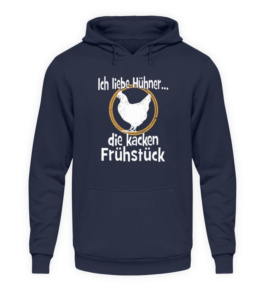 Hühner Frühstück · Unisex Kapuzenpullover Hoodie-Unisex Hoodie-Oxford Navy-L-Agrarstarz