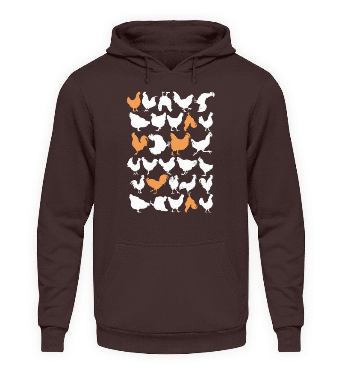 Hühner simple · Unisex Kapuzenpullover Hoodie-Unisex Hoodie-Hot Chocolate-S-Agrarstarz
