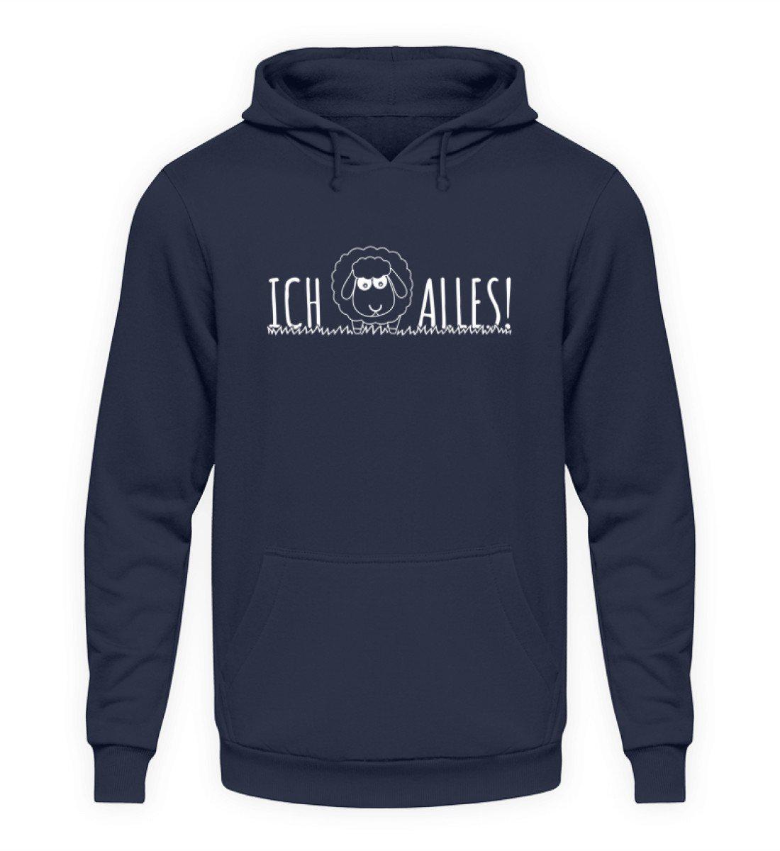 Ich Schaf alles - Unisex Kapuzenpullover Hoodie-Unisex Hoodie-Oxford Navy-S-Agrarstarz