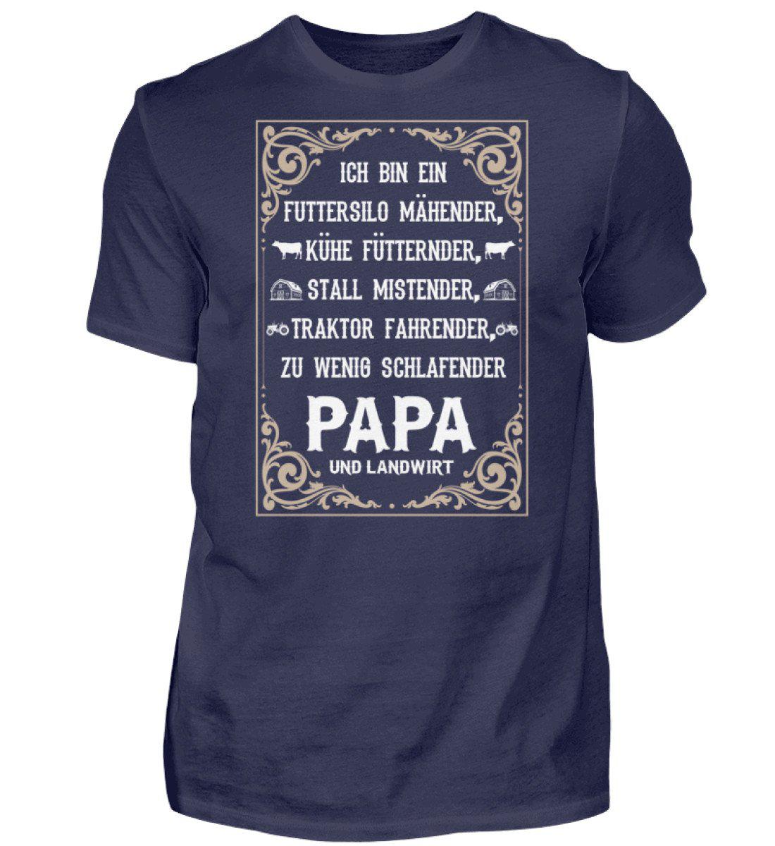 Ich bin Landwirt Papa · Herren T-Shirt-Herren Basic T-Shirt-Navy-S-Agrarstarz