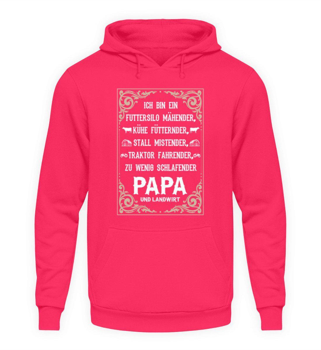 Ich bin Landwirt Papa · Unisex Kapuzenpullover Hoodie-Unisex Hoodie-Hot Pink-L-Agrarstarz
