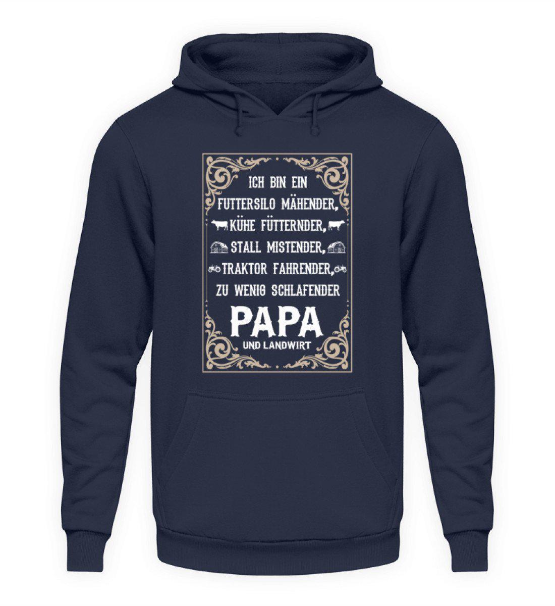 Ich bin Landwirt Papa · Unisex Kapuzenpullover Hoodie-Unisex Hoodie-Oxford Navy-L-Agrarstarz