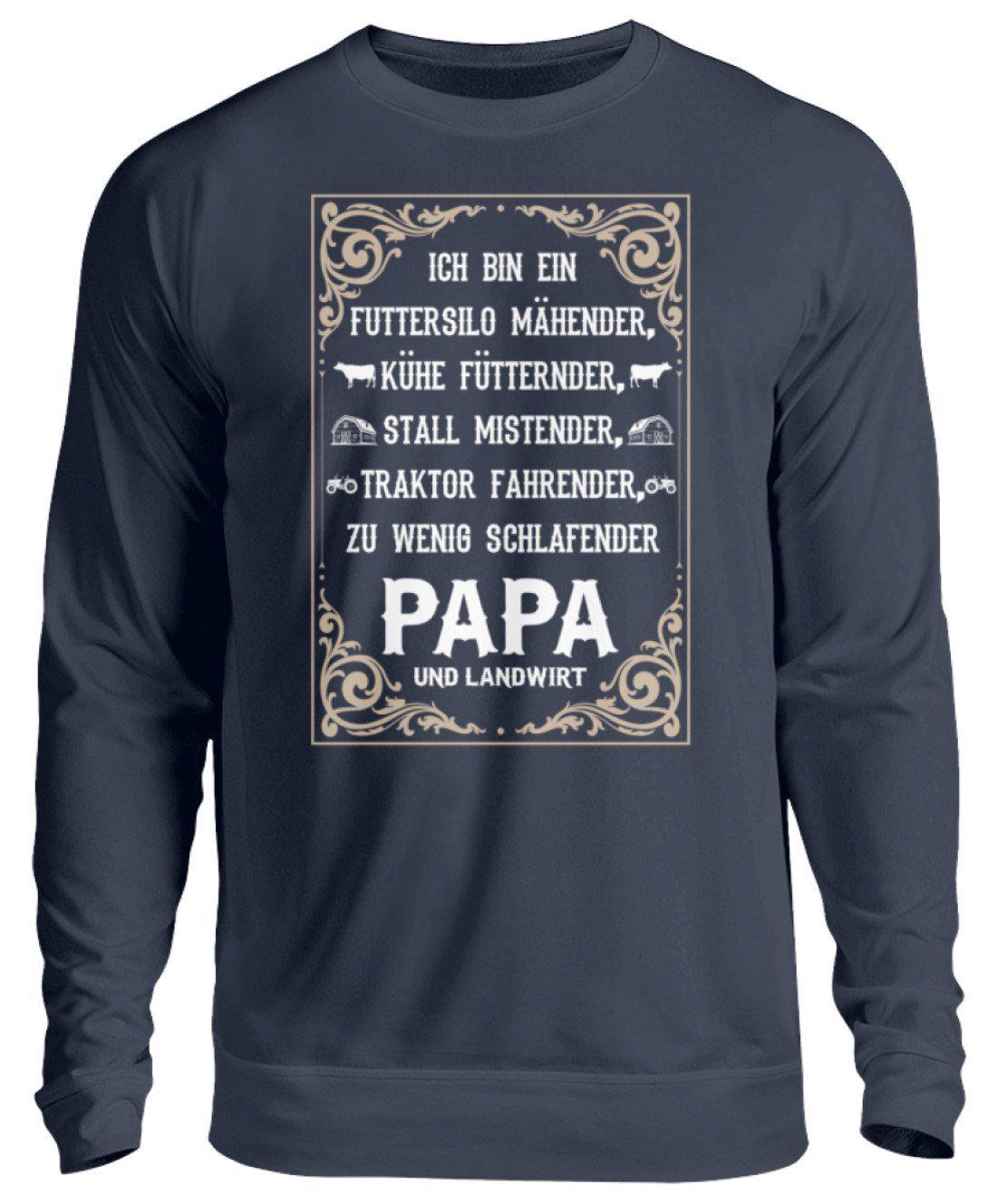 Ich bin Landwirt Papa · Unisex Sweatshirt Pullover-Unisex Sweatshirt-Oxford Navy-S-Agrarstarz
