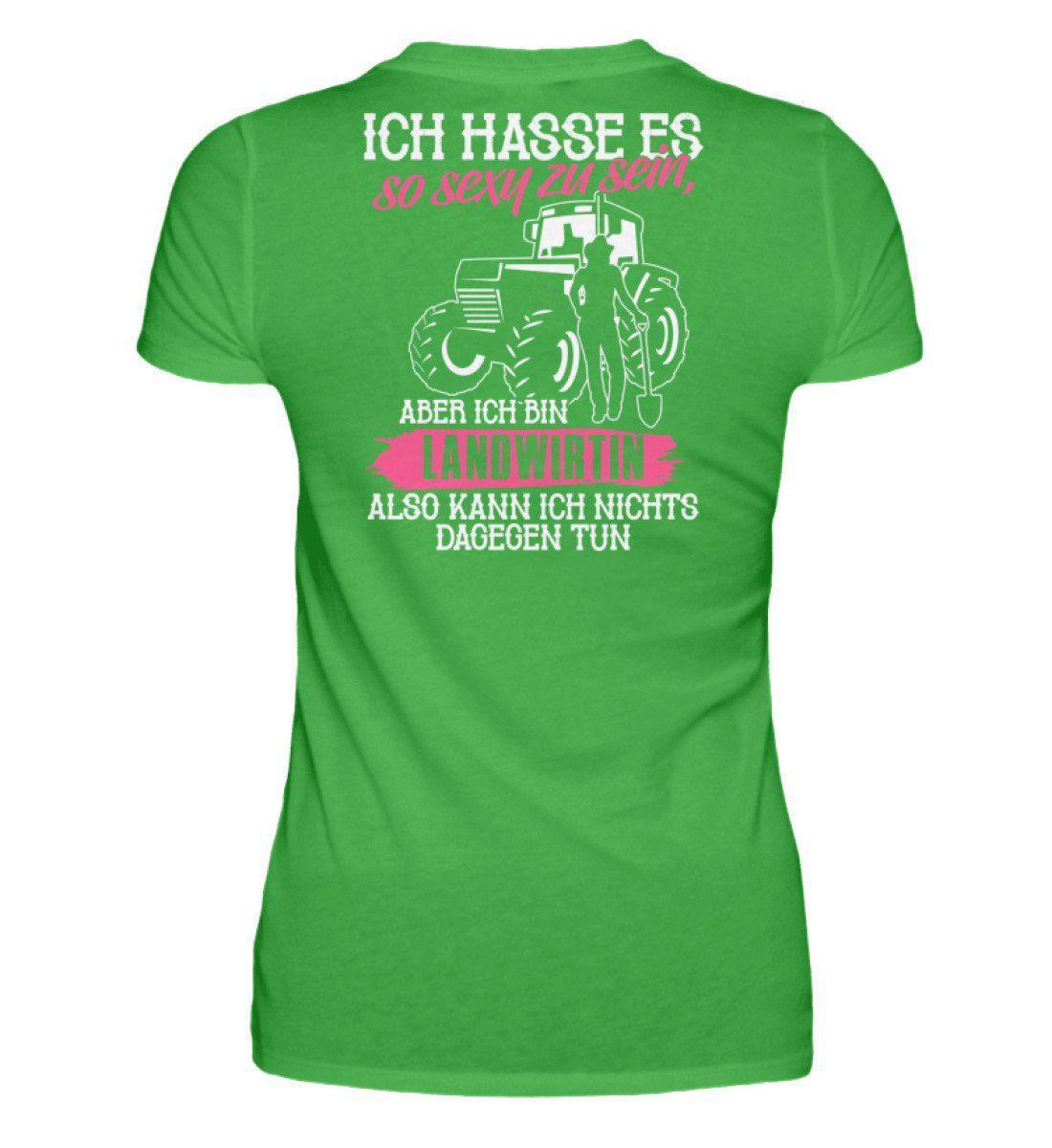 Ich bin Landwirtin · Damen T-Shirt-Damen Basic T-Shirt-Green Apple-S-Agrarstarz