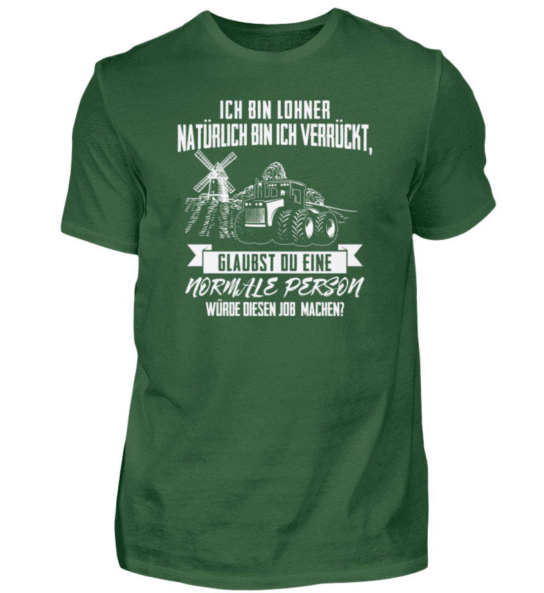 Ich bin Lohner · Herren T-Shirt-Herren Basic T-Shirt-Bottle Green-S-Agrarstarz