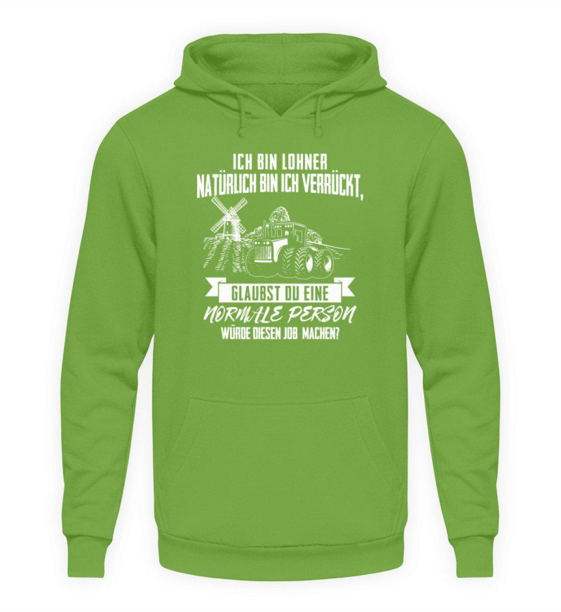 Ich bin Lohner · Unisex Kapuzenpullover Hoodie-Unisex Hoodie-LimeGreen-L-Agrarstarz
