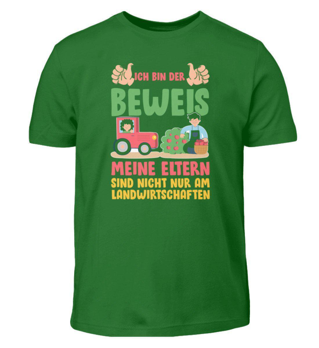 Ich bin der Beweis · Kinder T-Shirt-Kinder T-Shirt-Kelly Green-3/4 (98/104)-Agrarstarz