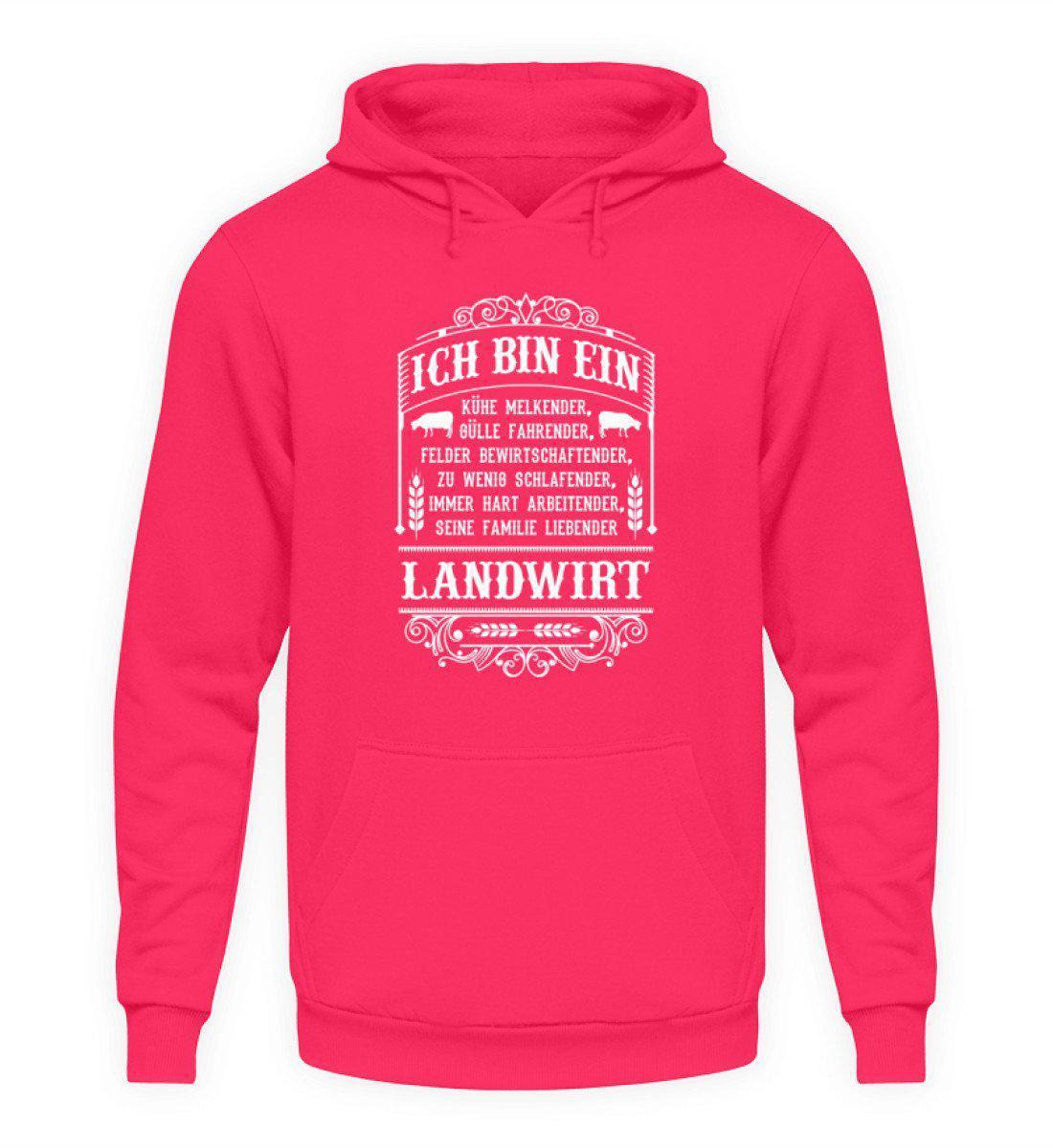 Ich bin ein Landwirt · Unisex Kapuzenpullover Hoodie-Unisex Hoodie-Hot Pink-S-Agrarstarz
