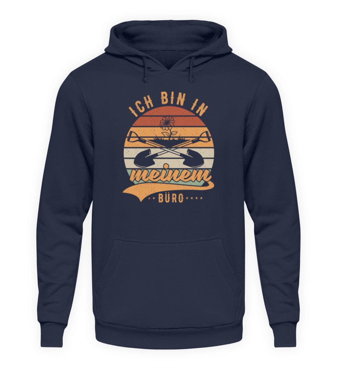 Ich bin in meinem Büro Garten · Unisex Kapuzenpullover Hoodie-Unisex Hoodie-Oxford Navy-S-Agrarstarz