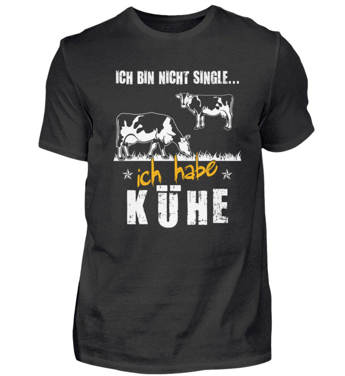 Ich bin nicht single Kühe · Herren T-Shirt-Herren Basic T-Shirt-Black-S-Agrarstarz