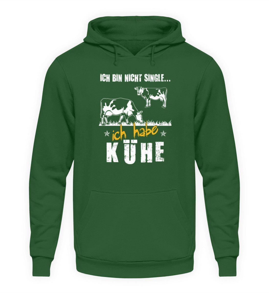 Ich bin nicht single Kühe · Unisex Kapuzenpullover Hoodie-Unisex Hoodie-Bottle Green-L-Agrarstarz