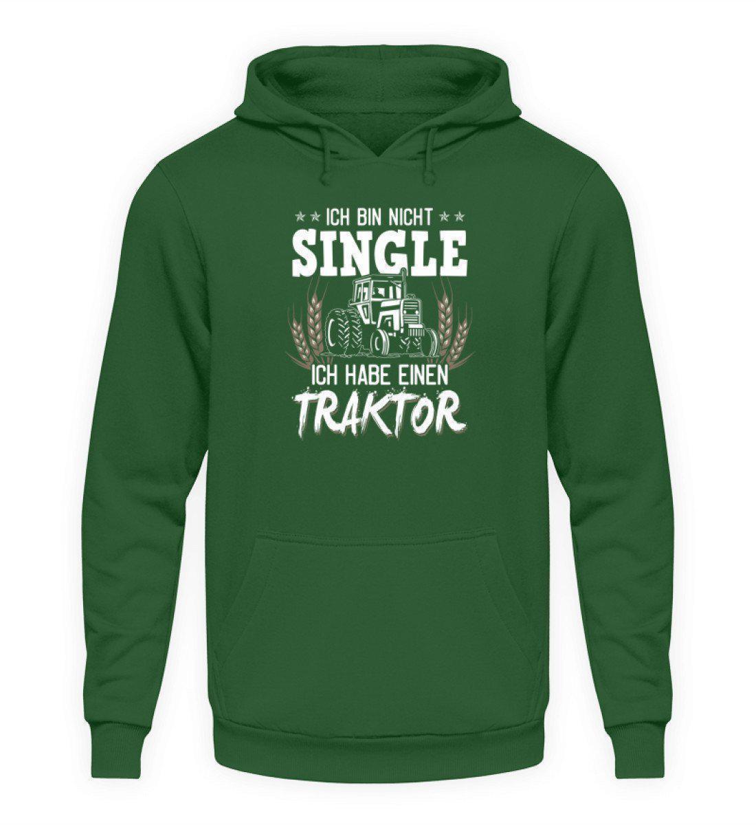 Ich bin nicht single Traktor · Unisex Kapuzenpullover Hoodie-Unisex Hoodie-Bottle Green-L-Agrarstarz