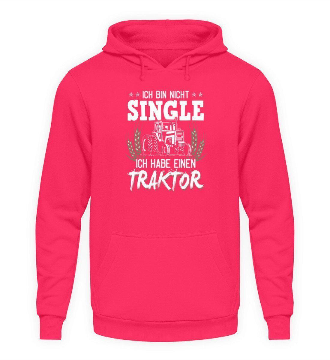 Ich bin nicht single Traktor · Unisex Kapuzenpullover Hoodie-Unisex Hoodie-Hot Pink-L-Agrarstarz