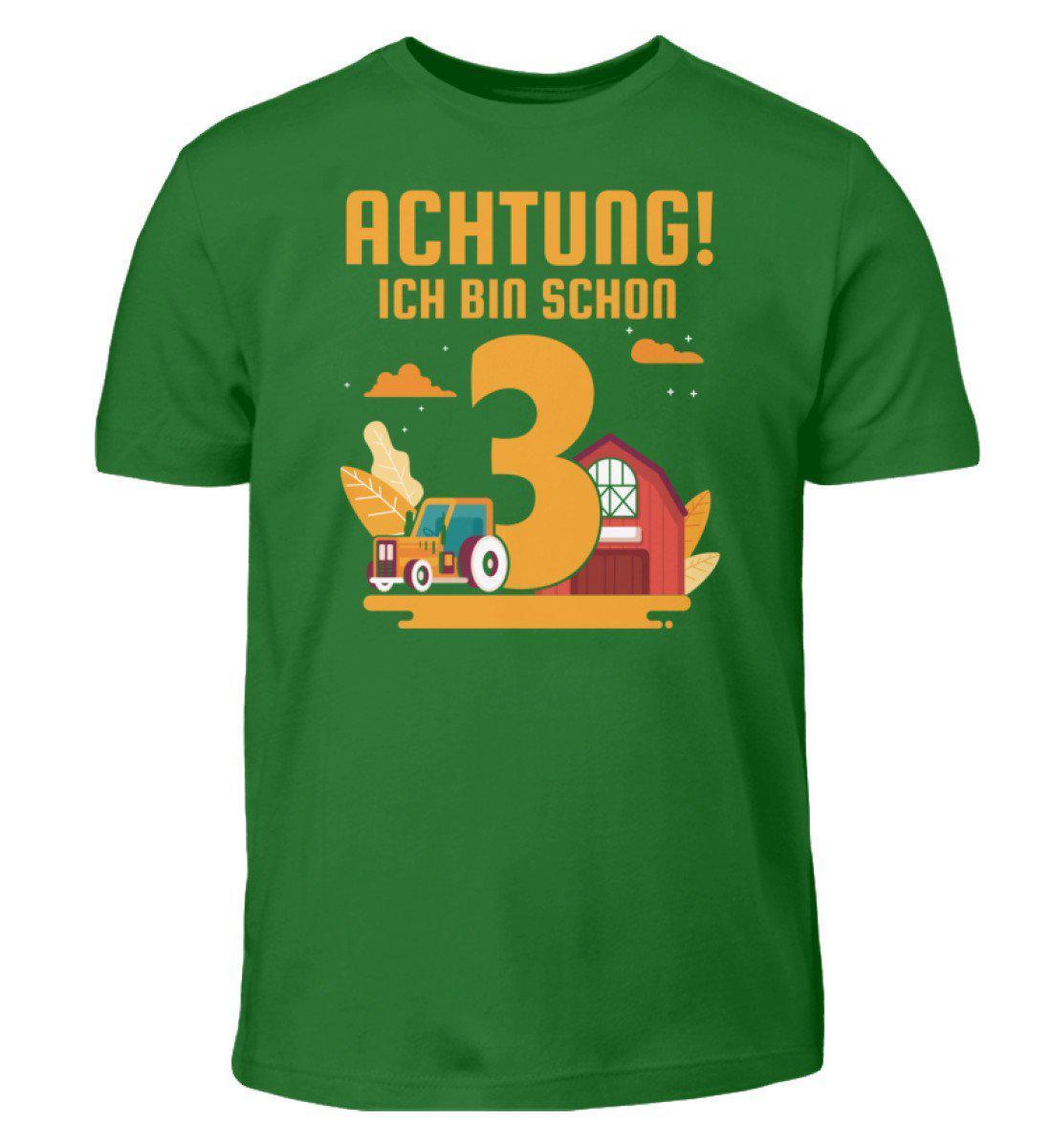 Ich bin schon 3 · Kinder T-Shirt-Kinder T-Shirt-Kelly Green-12/14 (152/164)-Agrarstarz
