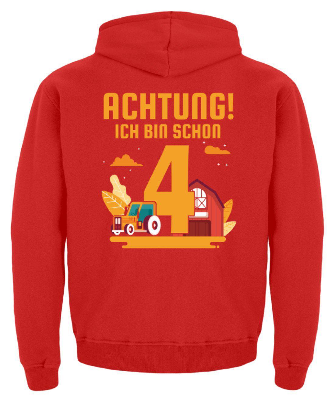 Ich bin schon 4 · Kinder Kapuzenpullover Hoodie-Kinder Hoodie-Agrarstarz