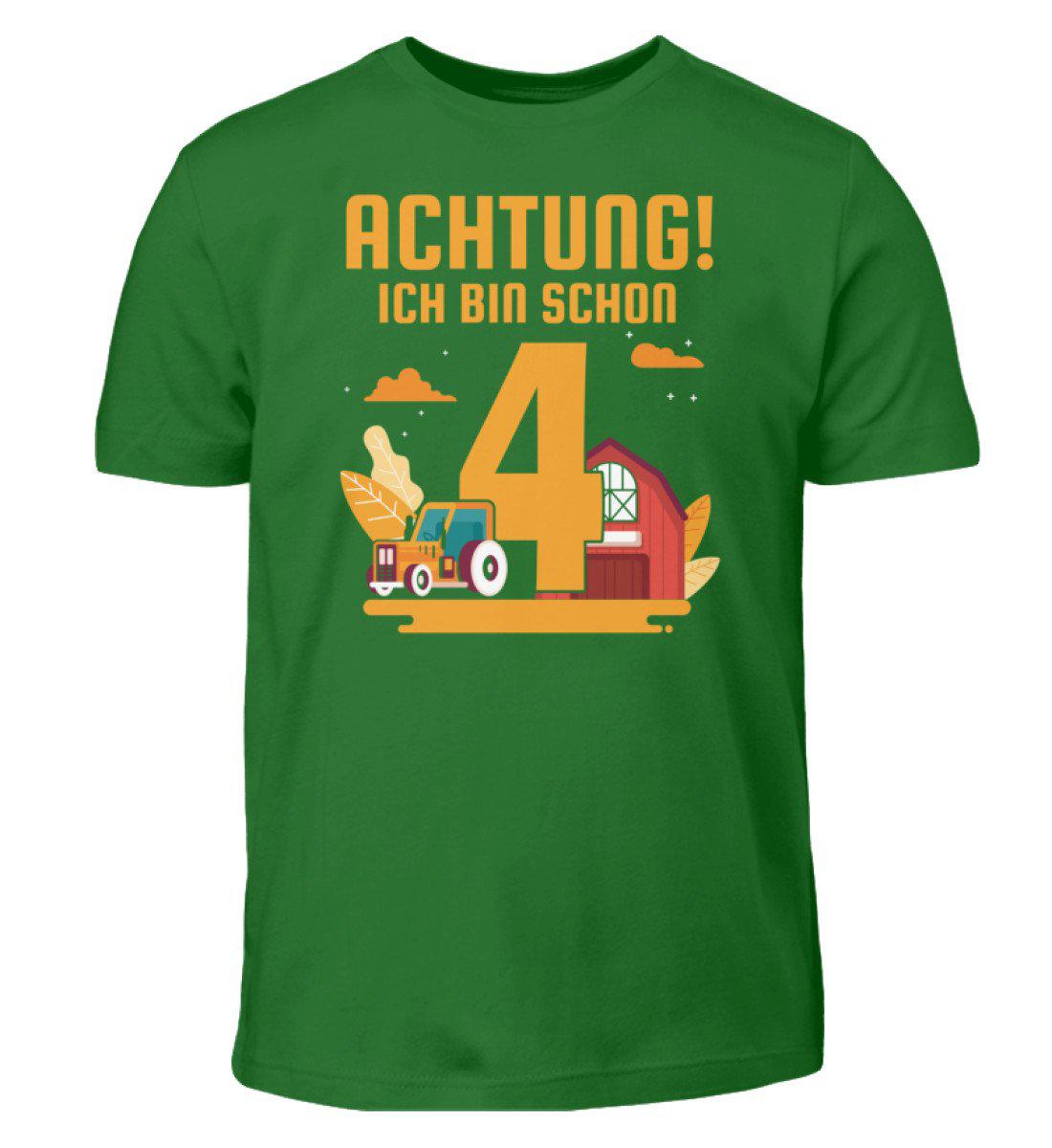 Ich bin schon 4 · Kinder T-Shirt-Kinder T-Shirt-Kelly Green-12/14 (152/164)-Agrarstarz