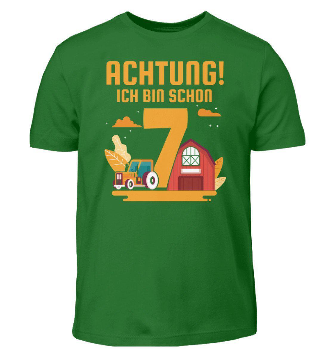 Ich bin schon 7 · Kinder T-Shirt-Kinder T-Shirt-Kelly Green-12/14 (152/164)-Agrarstarz