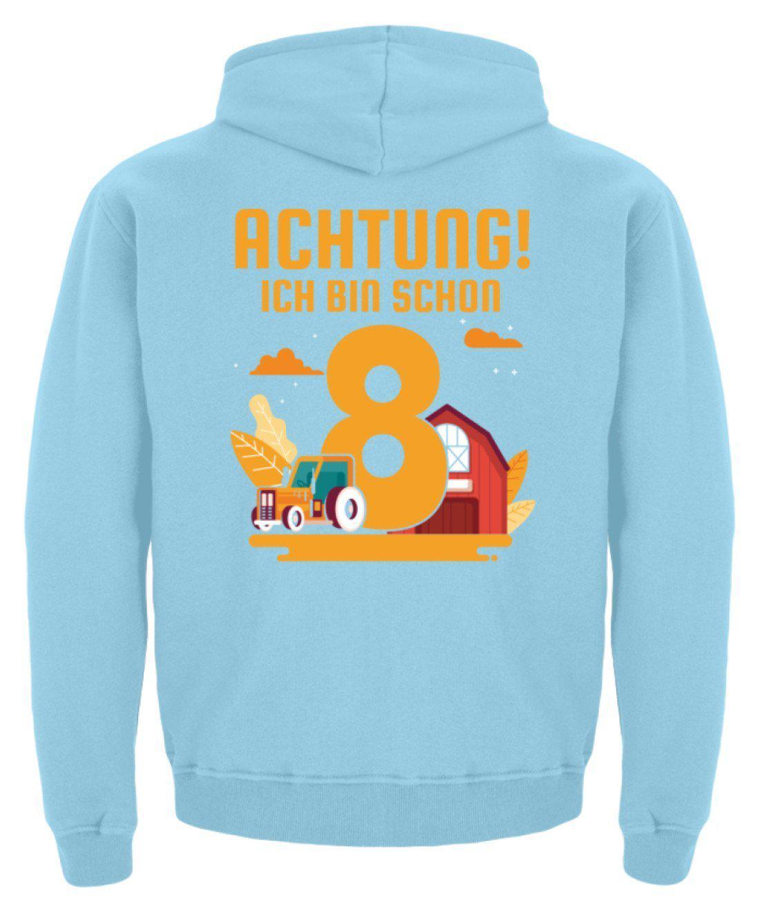 Ich bin schon 8 · Kinder Kapuzenpullover Hoodie-Kinder Hoodie-Agrarstarz