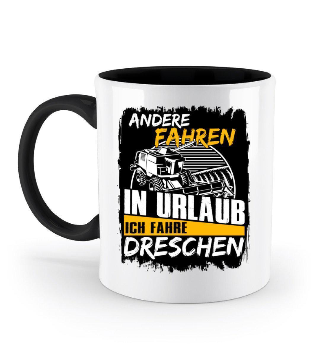 Ich fahre Dreschen · Keramik Tasse zweifarbig-Keramik Tasse Zweifarbig-Black-330ml-Agrarstarz