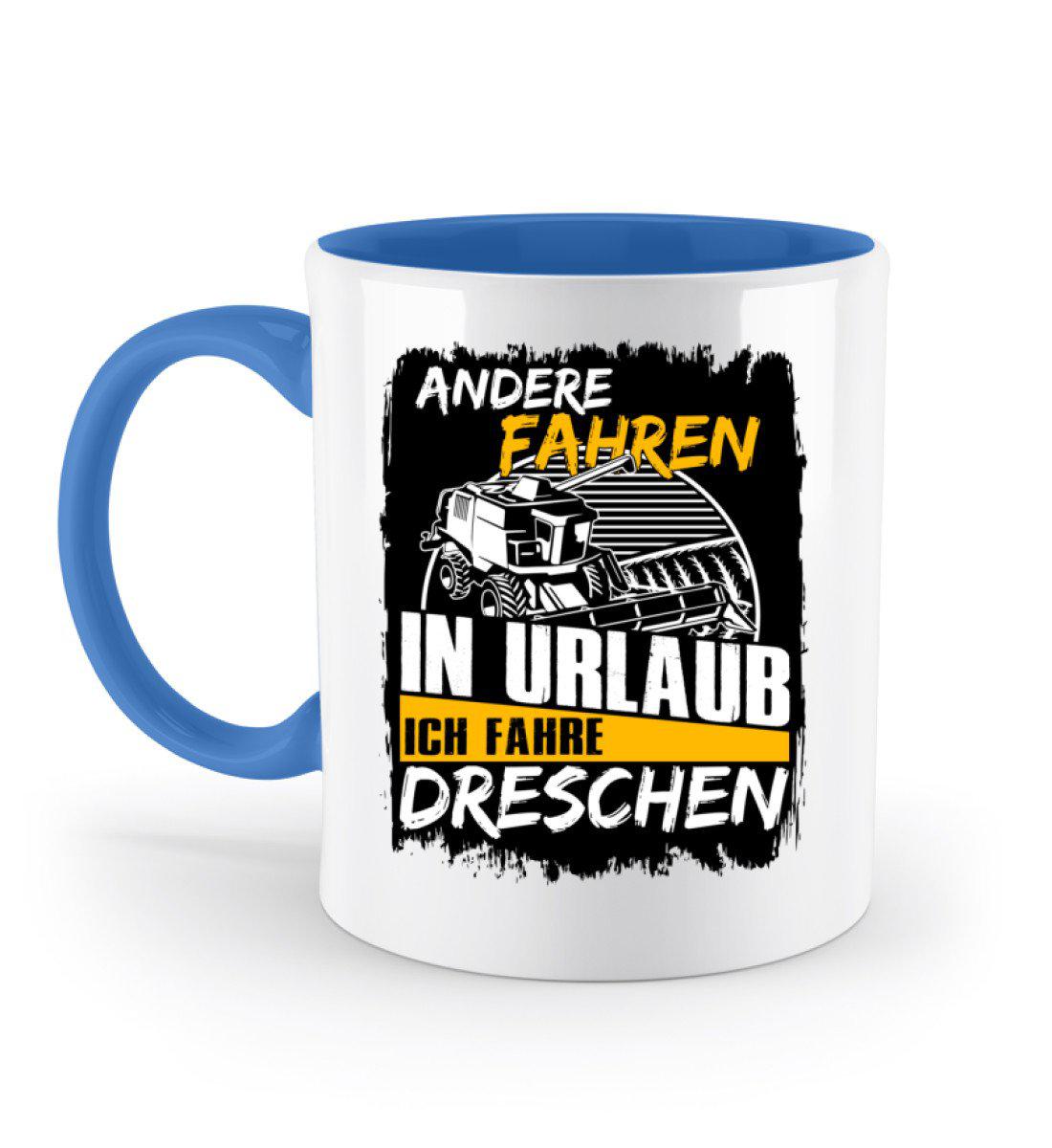 Ich fahre Dreschen · Keramik Tasse zweifarbig-Keramik Tasse Zweifarbig-Blue-330ml-Agrarstarz