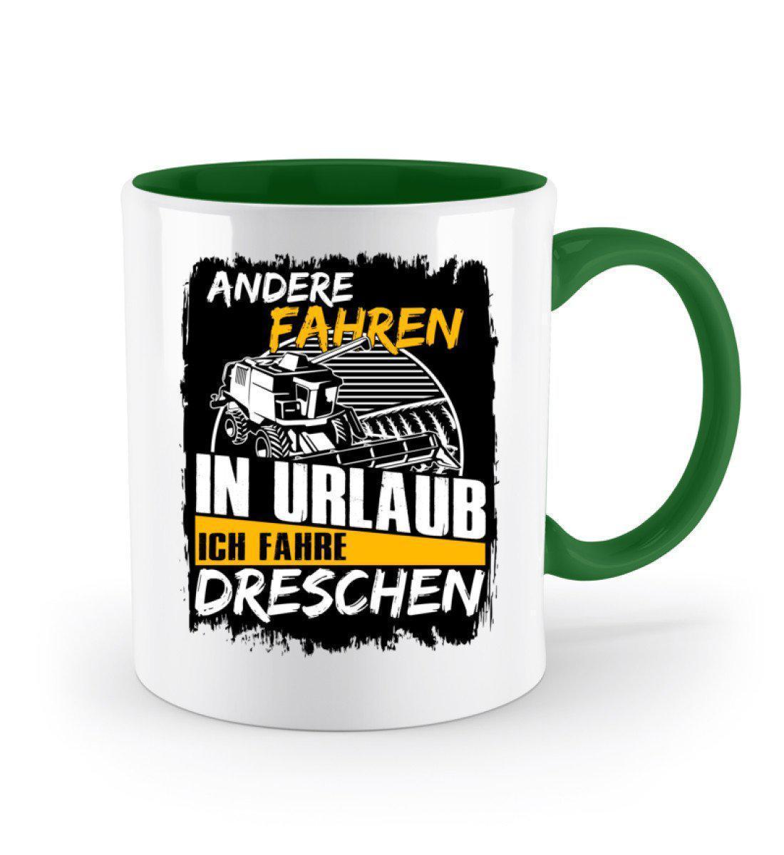 Ich fahre Dreschen · Keramik Tasse zweifarbig-Keramik Tasse Zweifarbig-Agrarstarz