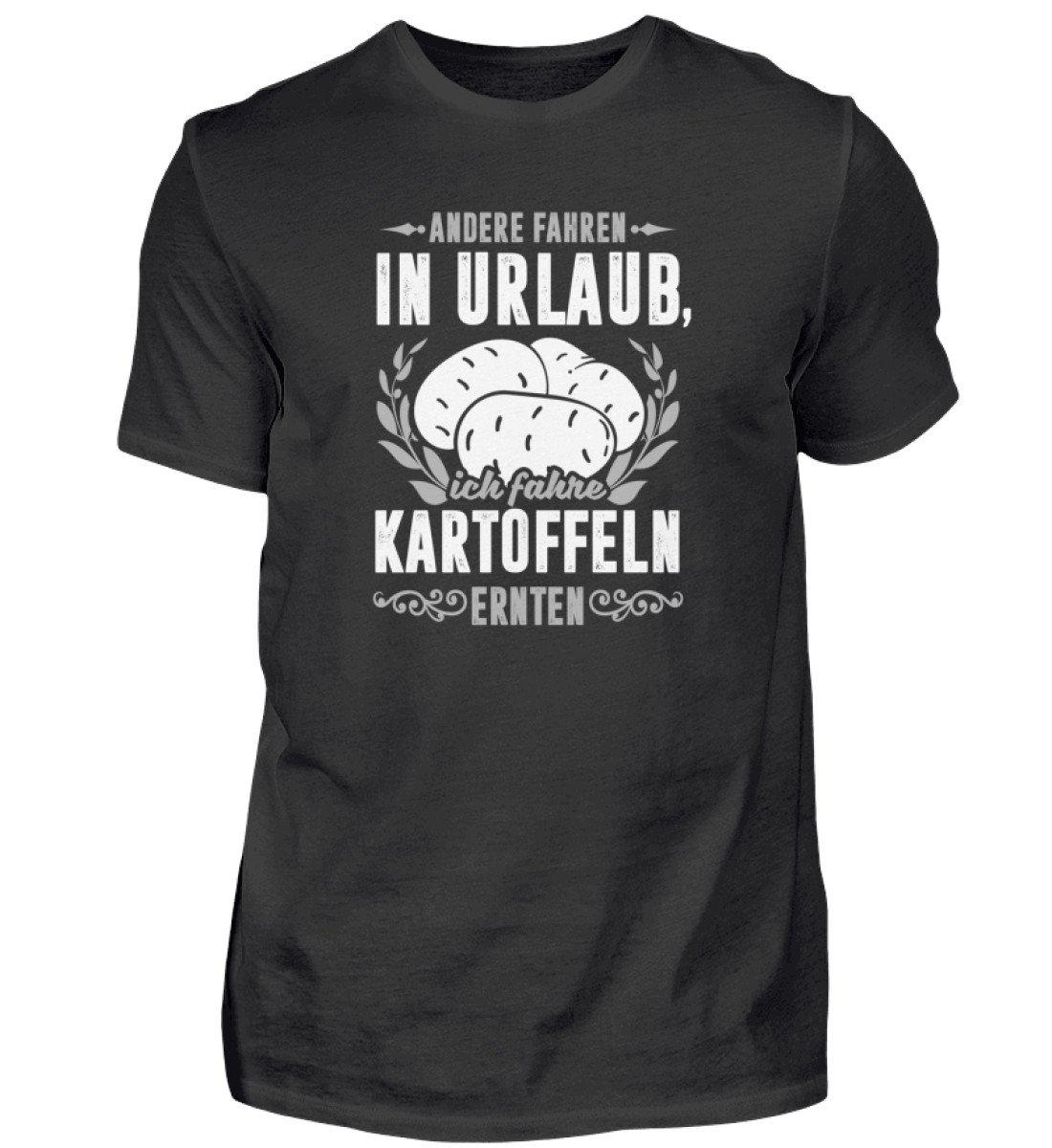 Ich fahre Kartoffeln · Herren T-Shirt-Herren Basic T-Shirt-Black-S-Agrarstarz