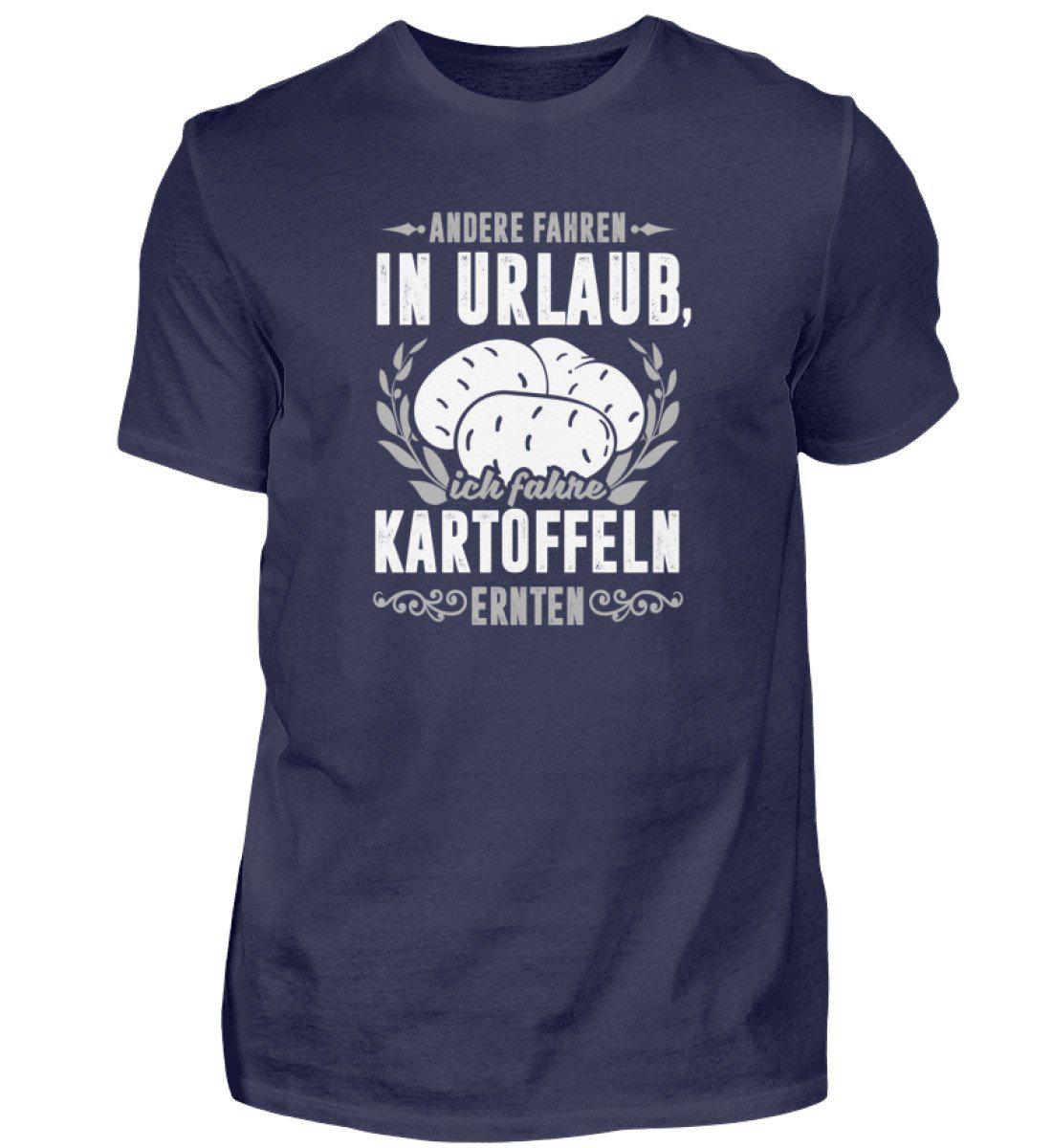 Ich fahre Kartoffeln · Herren T-Shirt-Herren Basic T-Shirt-Navy-S-Agrarstarz