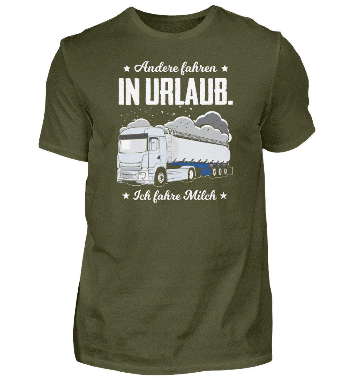 Ich fahre Milch · Herren T-Shirt-Herren Basic T-Shirt-Urban Khaki-S-Agrarstarz