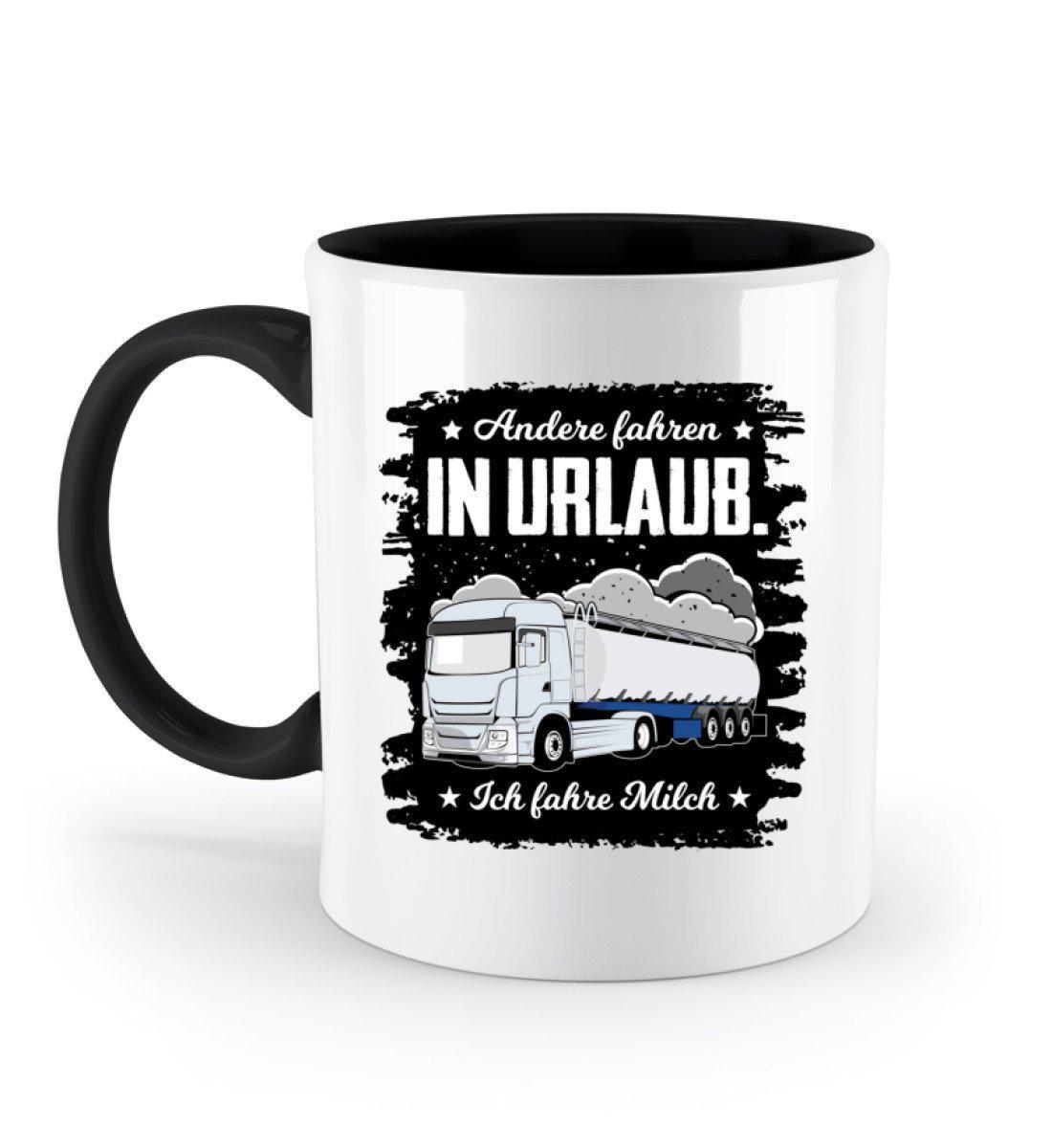 Ich fahre Milch · Keramik Tasse zweifarbig-Keramik Tasse Zweifarbig-Black-330ml-Agrarstarz
