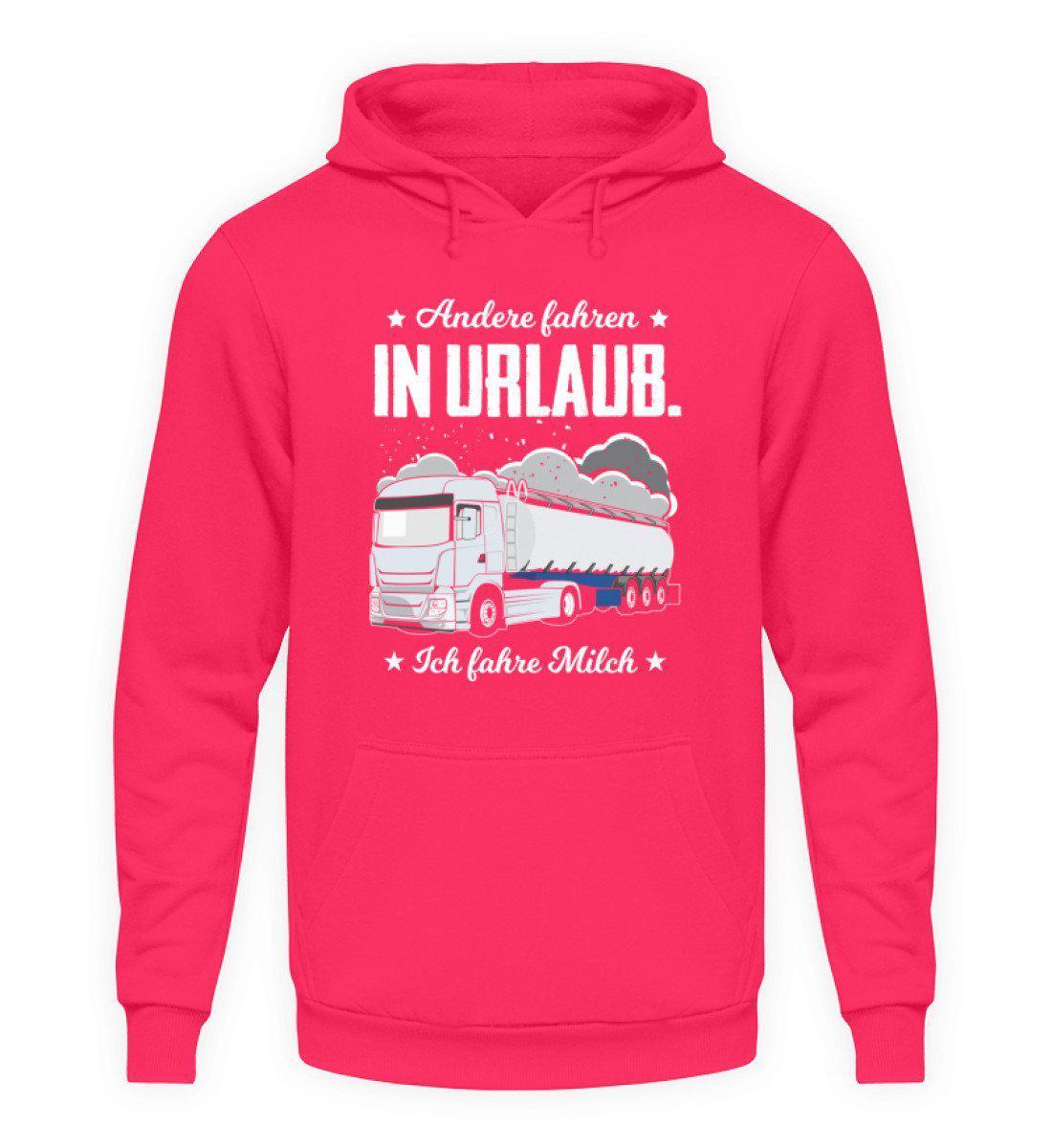 Ich fahre Milch · Unisex Kapuzenpullover Hoodie-Unisex Hoodie-Hot Pink-S-Agrarstarz