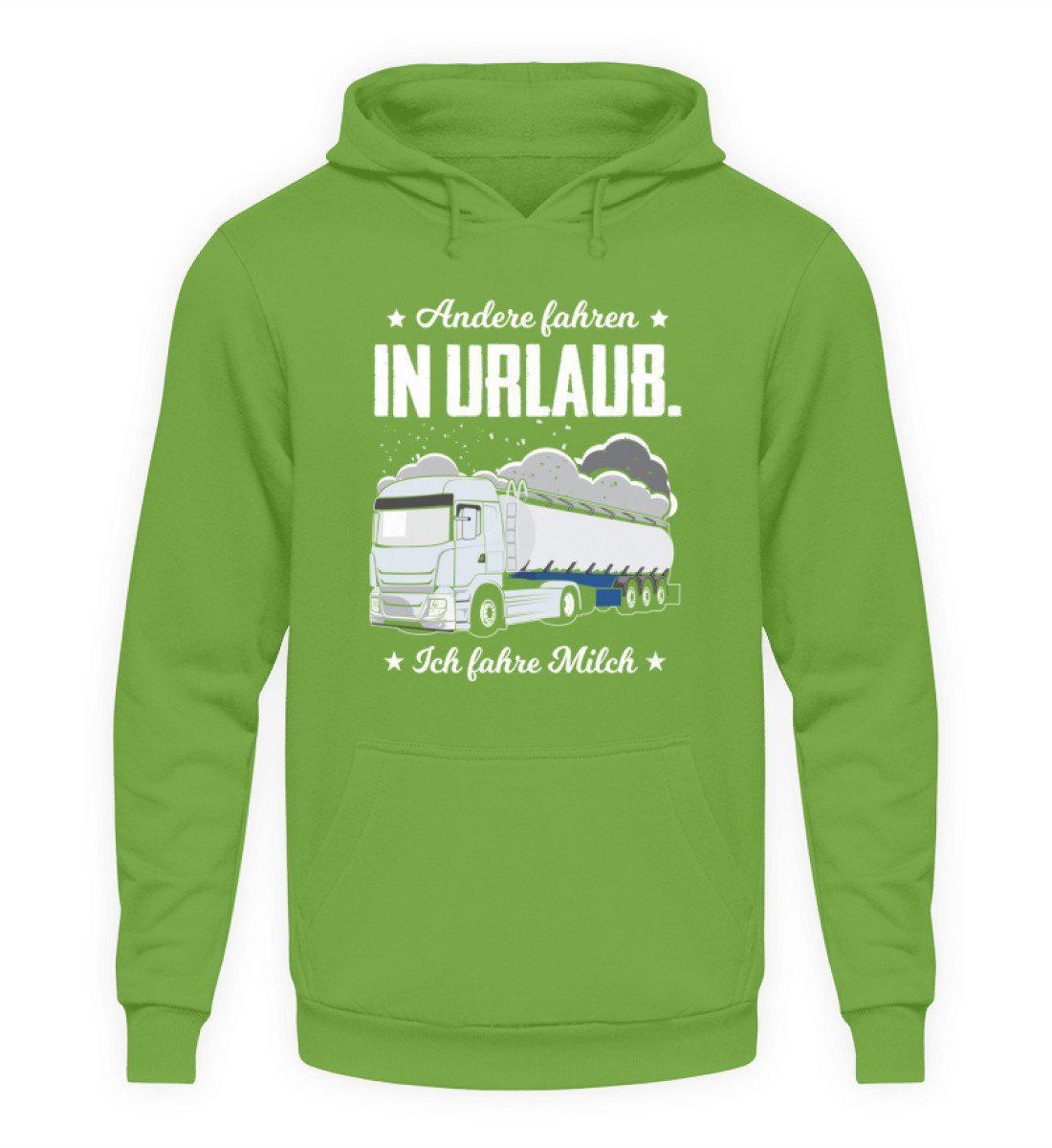 Ich fahre Milch · Unisex Kapuzenpullover Hoodie-Unisex Hoodie-LimeGreen-S-Agrarstarz