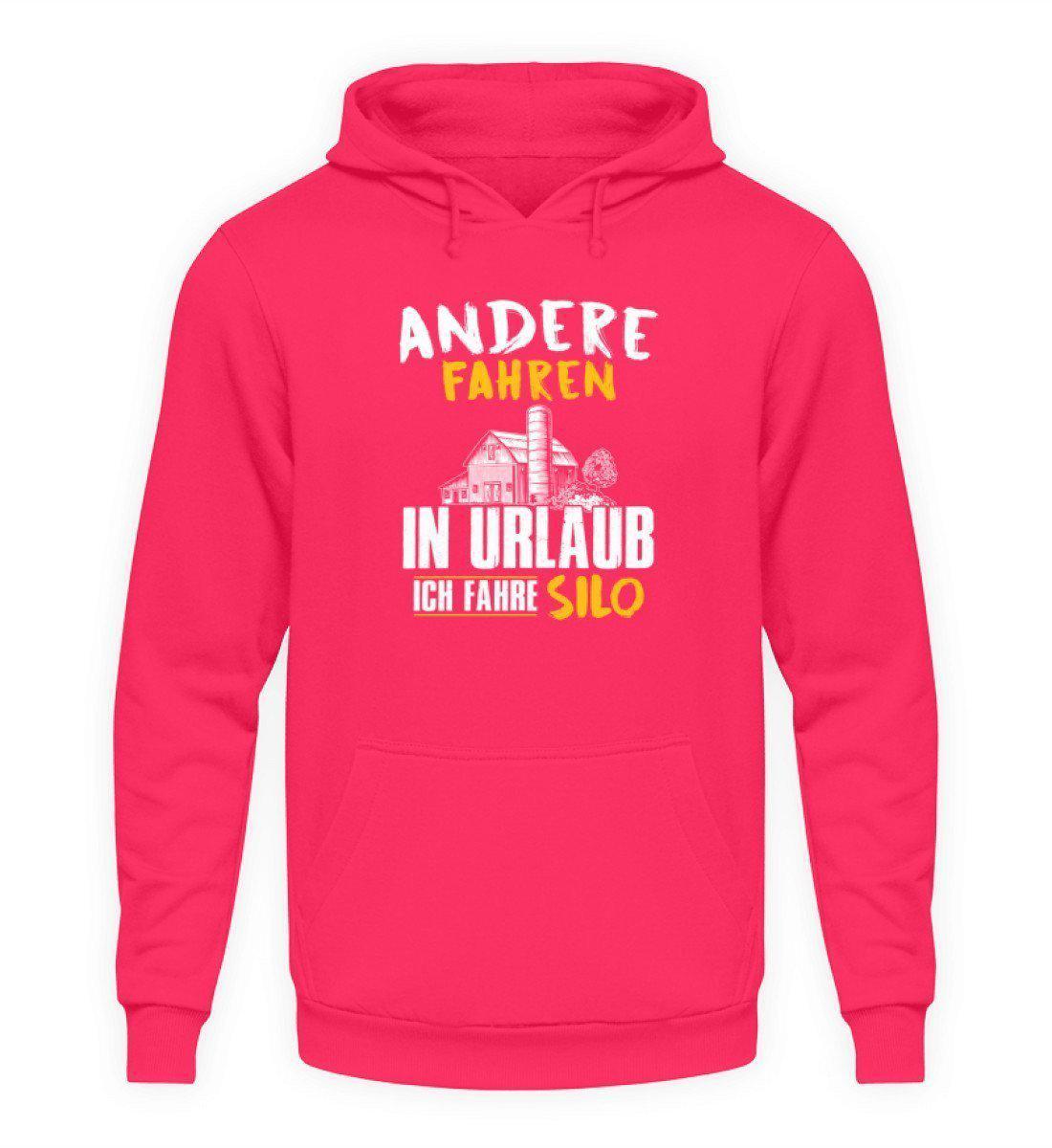 Ich fahre Silo · Unisex Kapuzenpullover Hoodie-Unisex Hoodie-Hot Pink-L-Agrarstarz