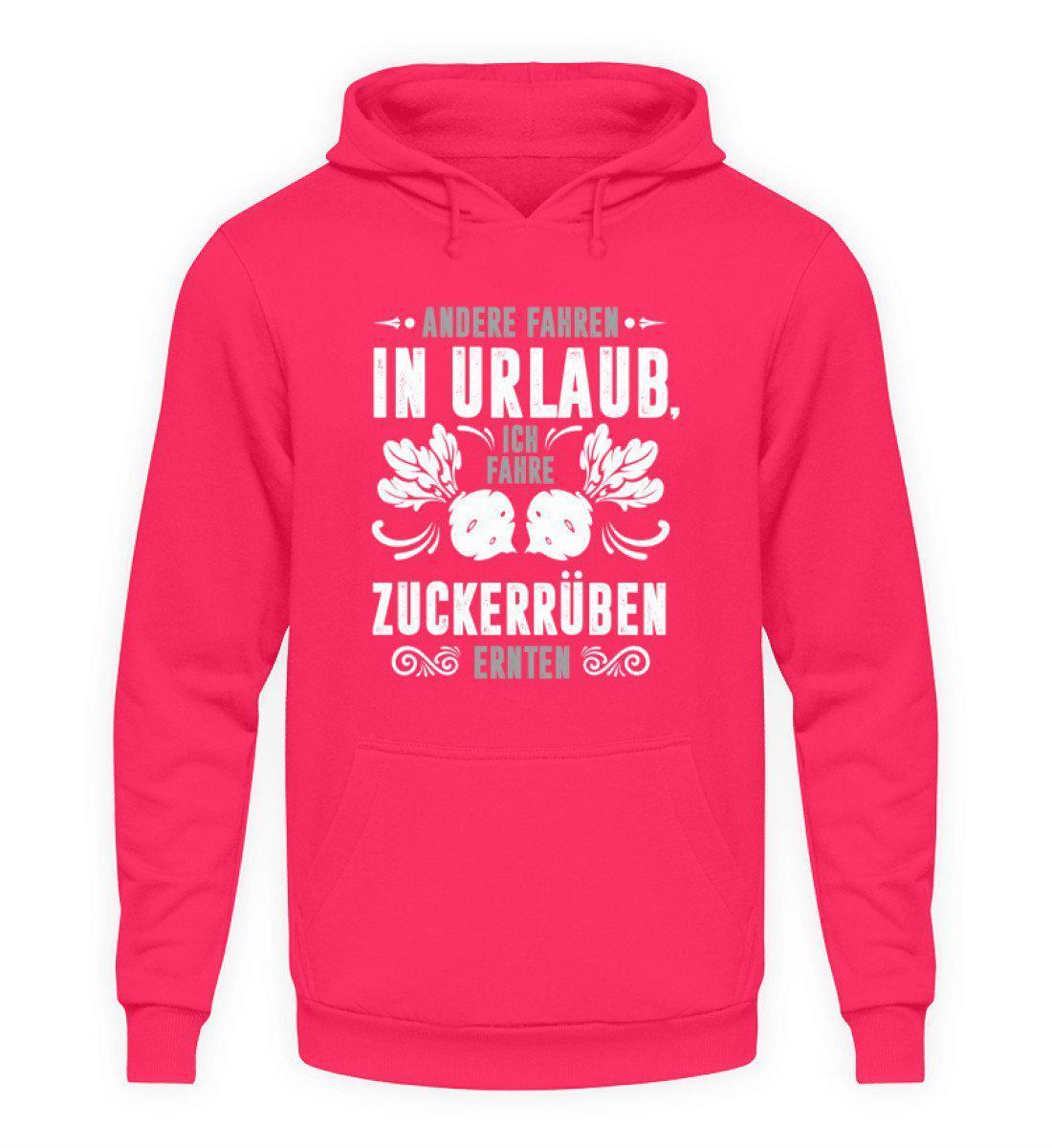 Ich fahre Zuckerrüben ernten · Unisex Kapuzenpullover Hoodie-Unisex Hoodie-Hot Pink-S-Agrarstarz