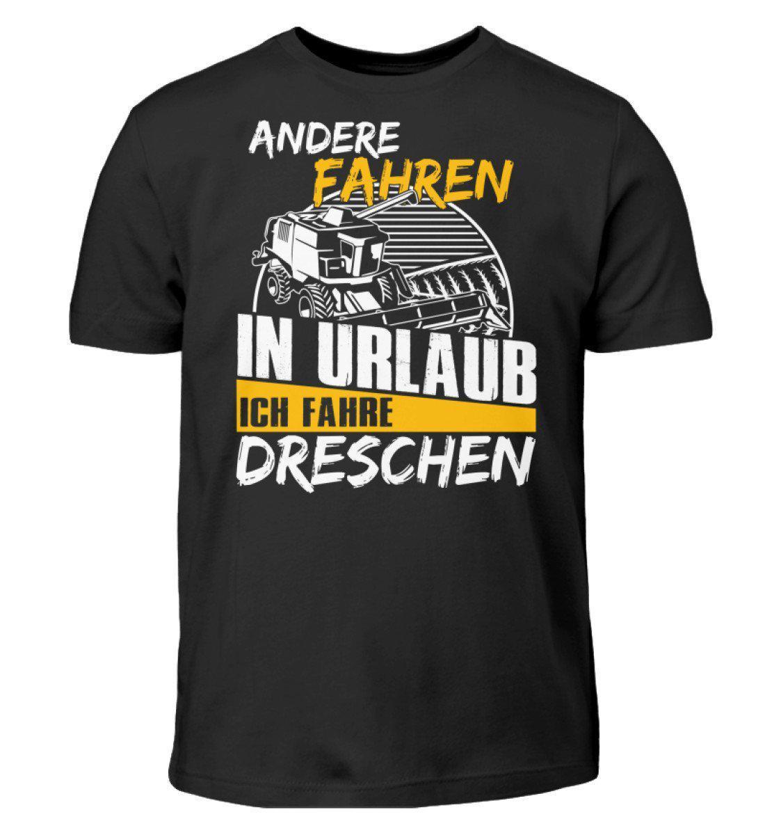 Ich fahre dreschen · Kinder T-Shirt-Kinder T-Shirt-Black-3/4 (98/104)-Agrarstarz