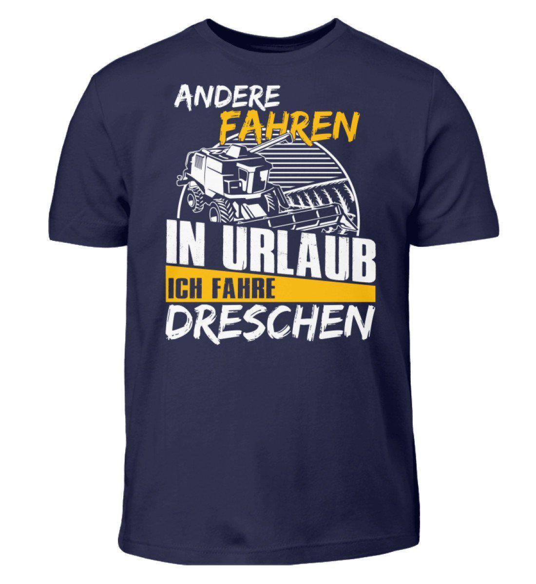 Ich fahre dreschen · Kinder T-Shirt-Kinder T-Shirt-Navy-3/4 (98/104)-Agrarstarz