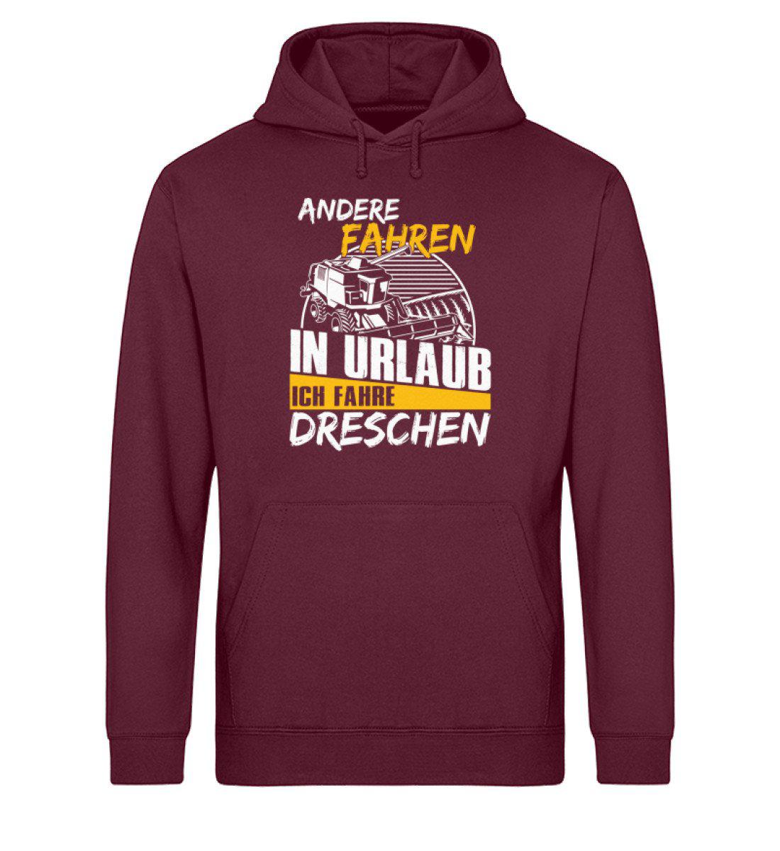 Ich fahre dreschen · Unisex Organic Hoodie-Drummer Hoodie ST/ST-Burgundy-XS-Agrarstarz