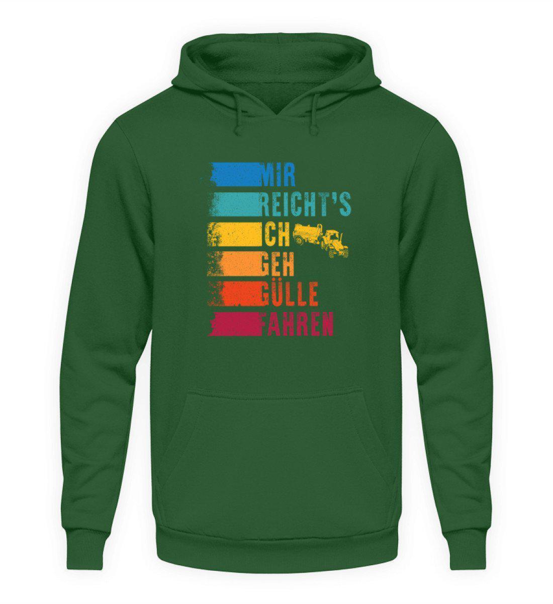 Ich geh Gülle fahren retro · Unisex Kapuzenpullover Hoodie-Unisex Hoodie-Bottle Green-S-Agrarstarz