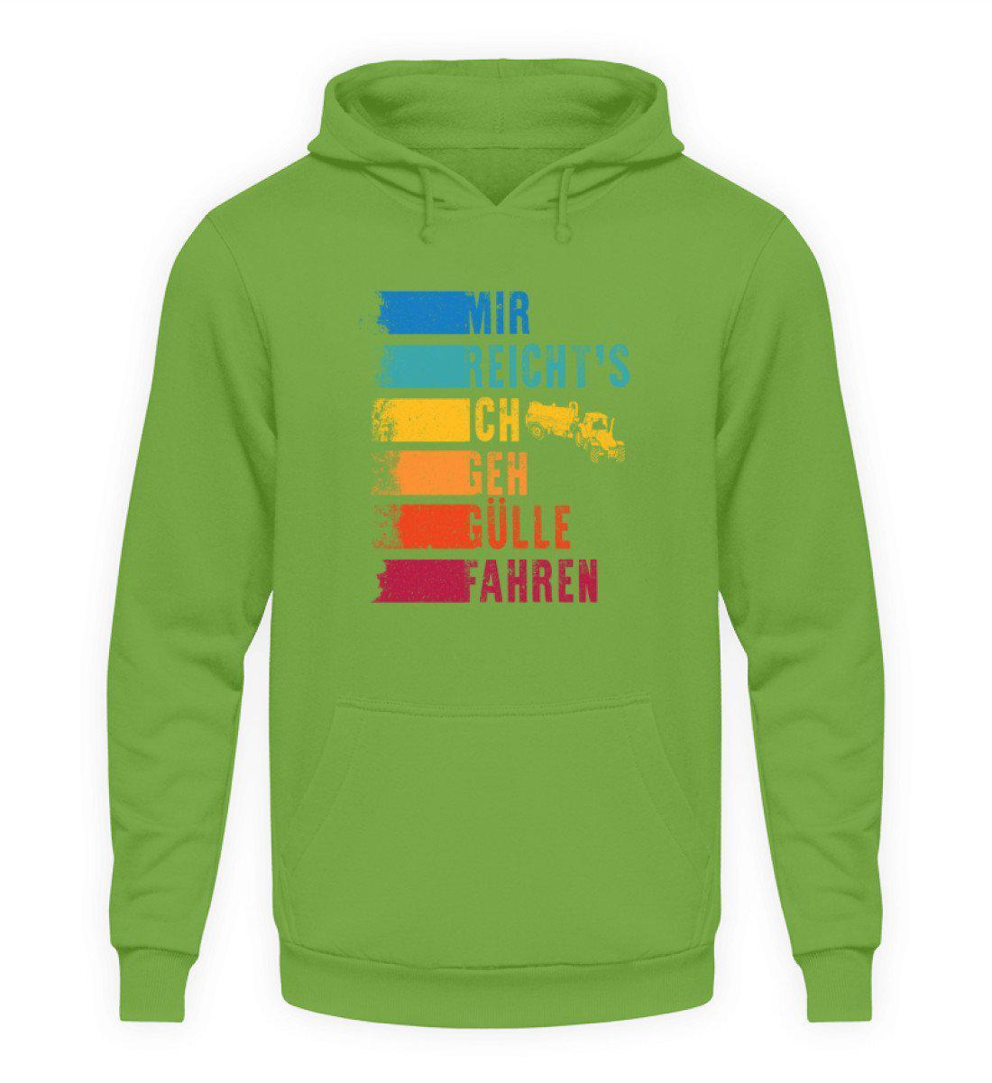Ich geh Gülle fahren retro · Unisex Kapuzenpullover Hoodie-Unisex Hoodie-LimeGreen-S-Agrarstarz