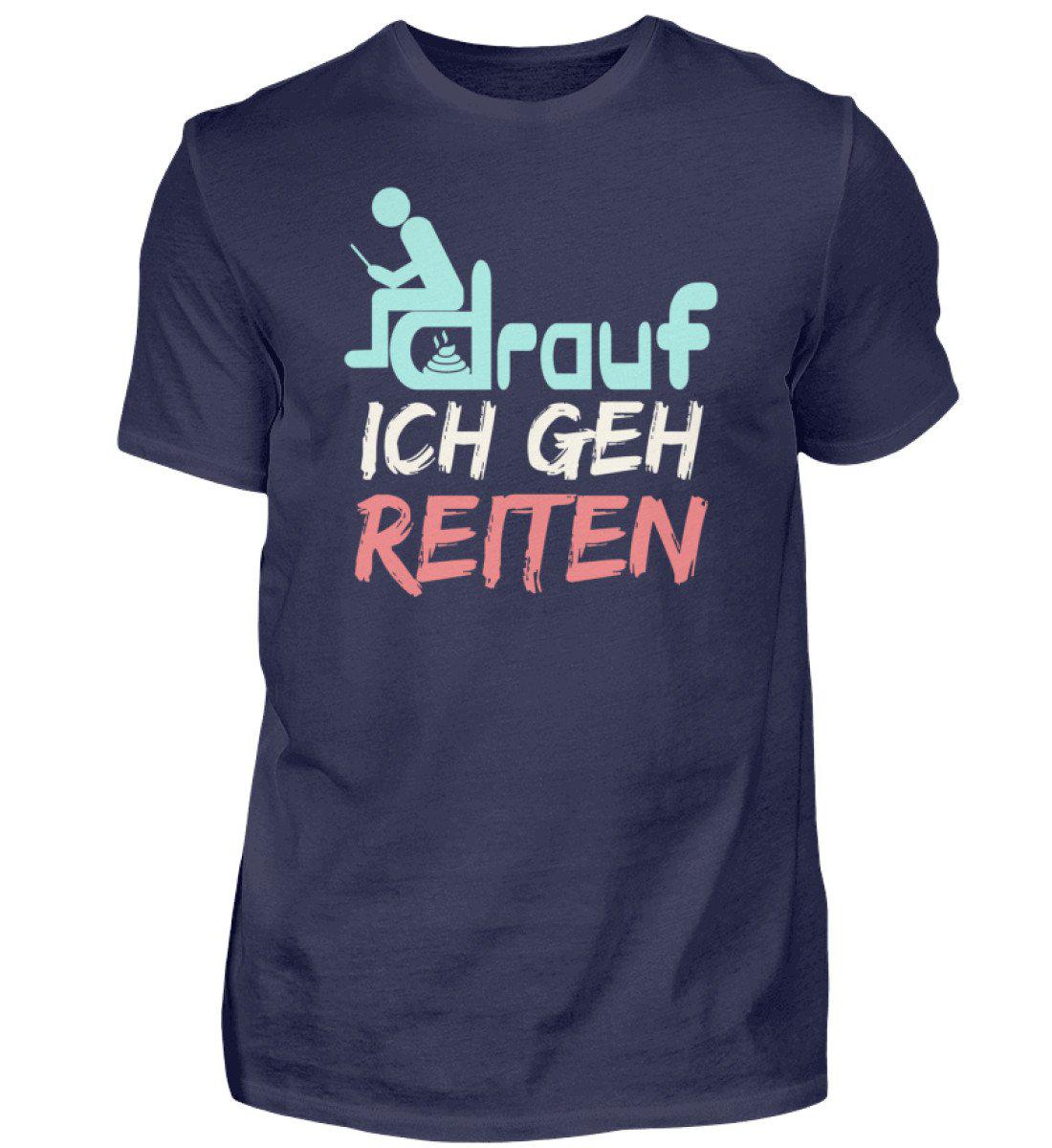 Ich geh reiten · Herren T-Shirt-Herren Basic T-Shirt-Navy-S-Agrarstarz
