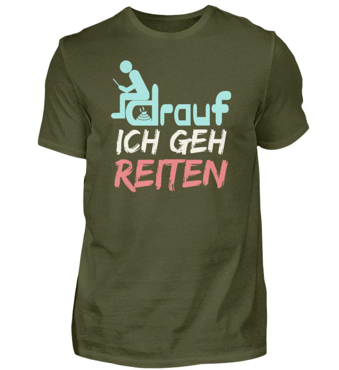 Ich geh reiten · Herren T-Shirt-Herren Basic T-Shirt-Urban Khaki-S-Agrarstarz