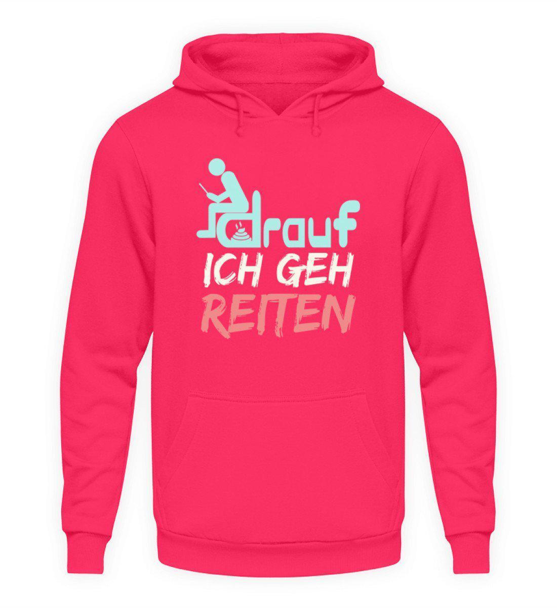 Ich geh reiten · Unisex Kapuzenpullover Hoodie-Unisex Hoodie-Hot Pink-S-Agrarstarz