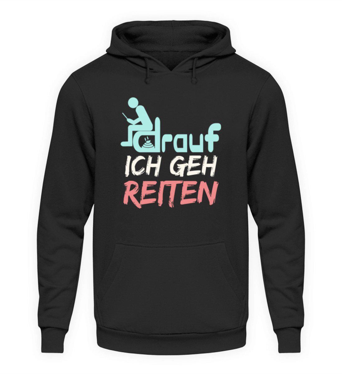 Ich geh reiten · Unisex Kapuzenpullover Hoodie-Unisex Hoodie-Jet Black-S-Agrarstarz