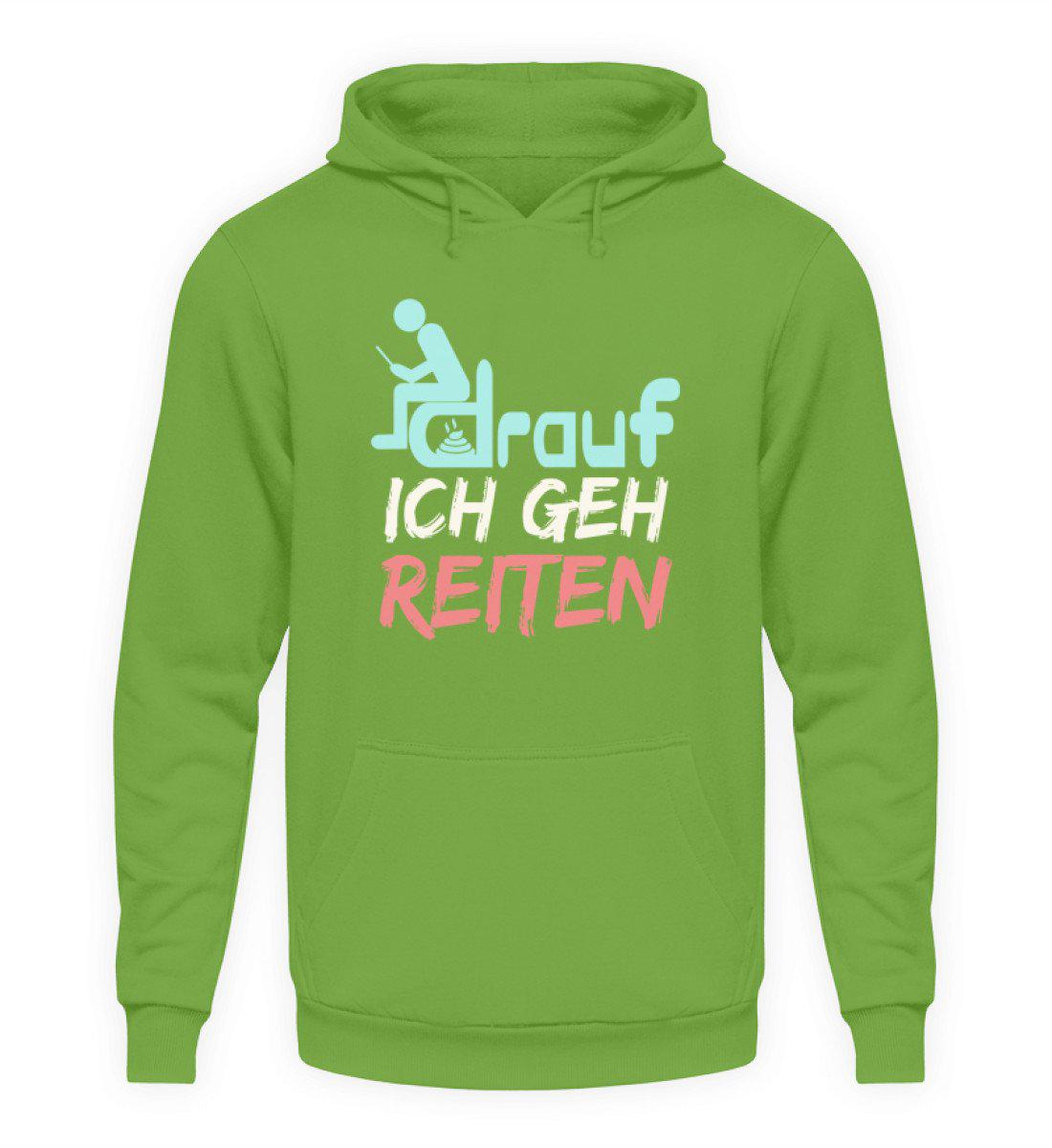 Ich geh reiten · Unisex Kapuzenpullover Hoodie-Unisex Hoodie-LimeGreen-S-Agrarstarz