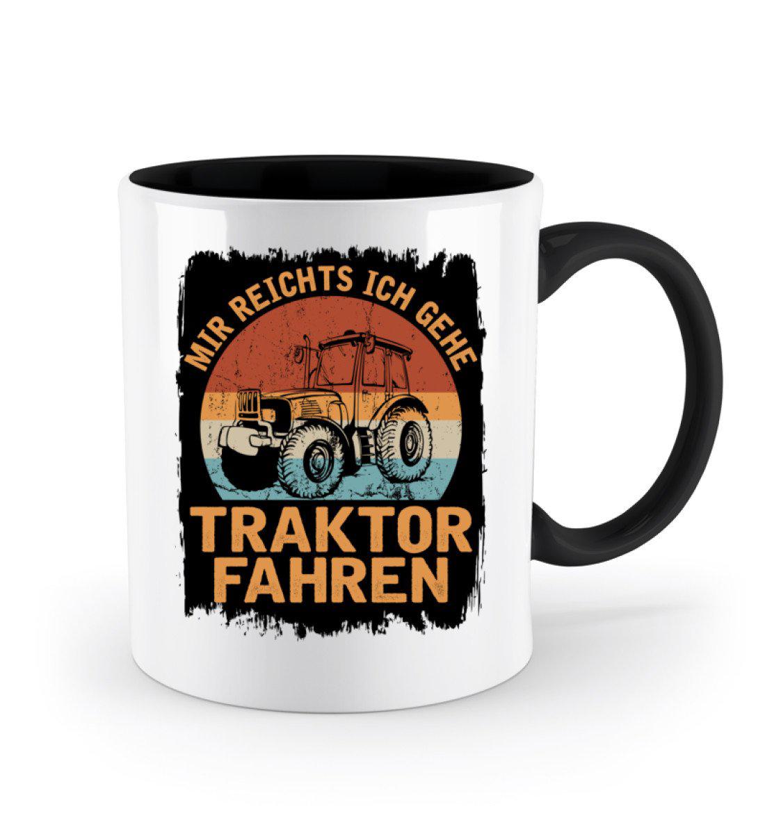 Ich gehe Traktor fahren Retro · Keramik Tasse zweifarbig-Keramik Tasse Zweifarbig-Agrarstarz