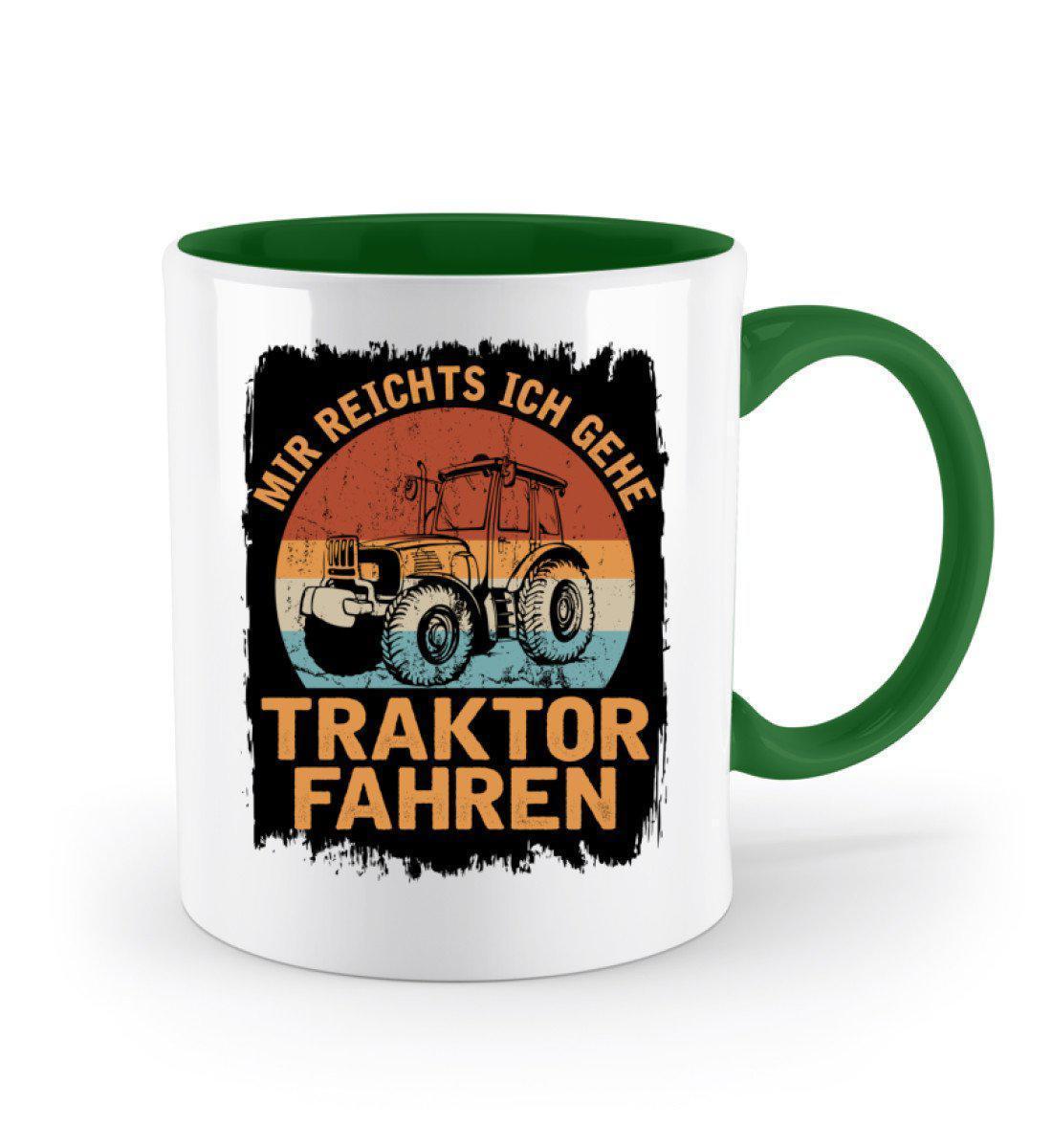 Ich gehe Traktor fahren Retro · Keramik Tasse zweifarbig-Keramik Tasse Zweifarbig-Agrarstarz