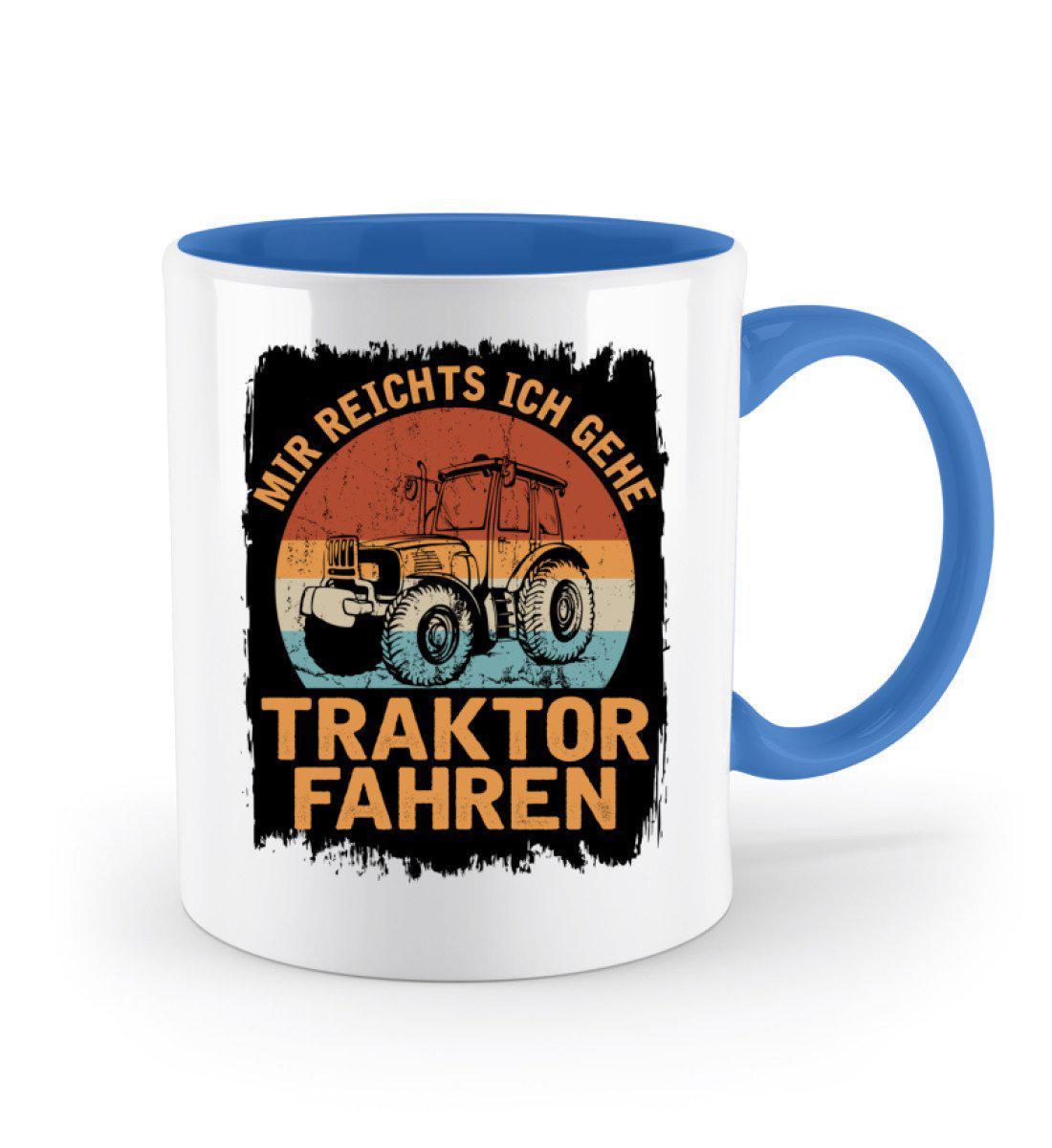 Ich gehe Traktor fahren Retro · Keramik Tasse zweifarbig-Keramik Tasse Zweifarbig-Agrarstarz